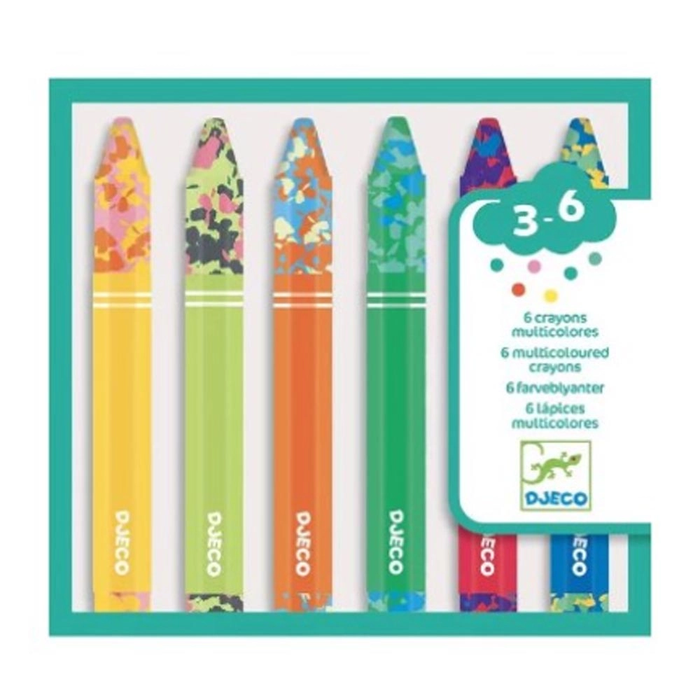 Flower Crayons - 6 Pcs
