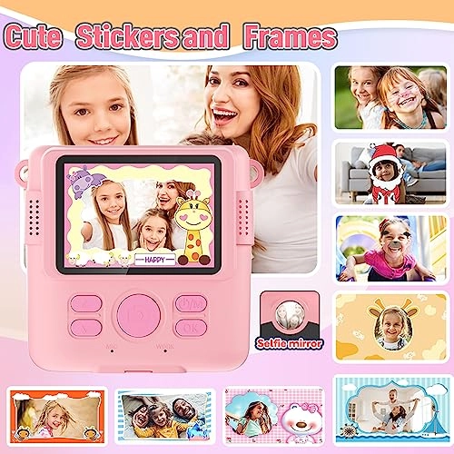 Kids Camera - Instant Print Pink
