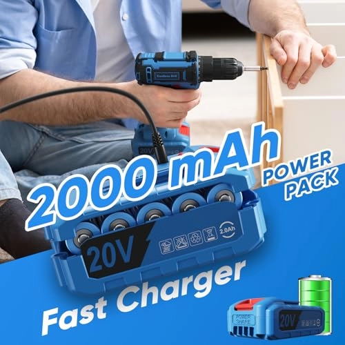 Cordless Drill Set - 20 Volts