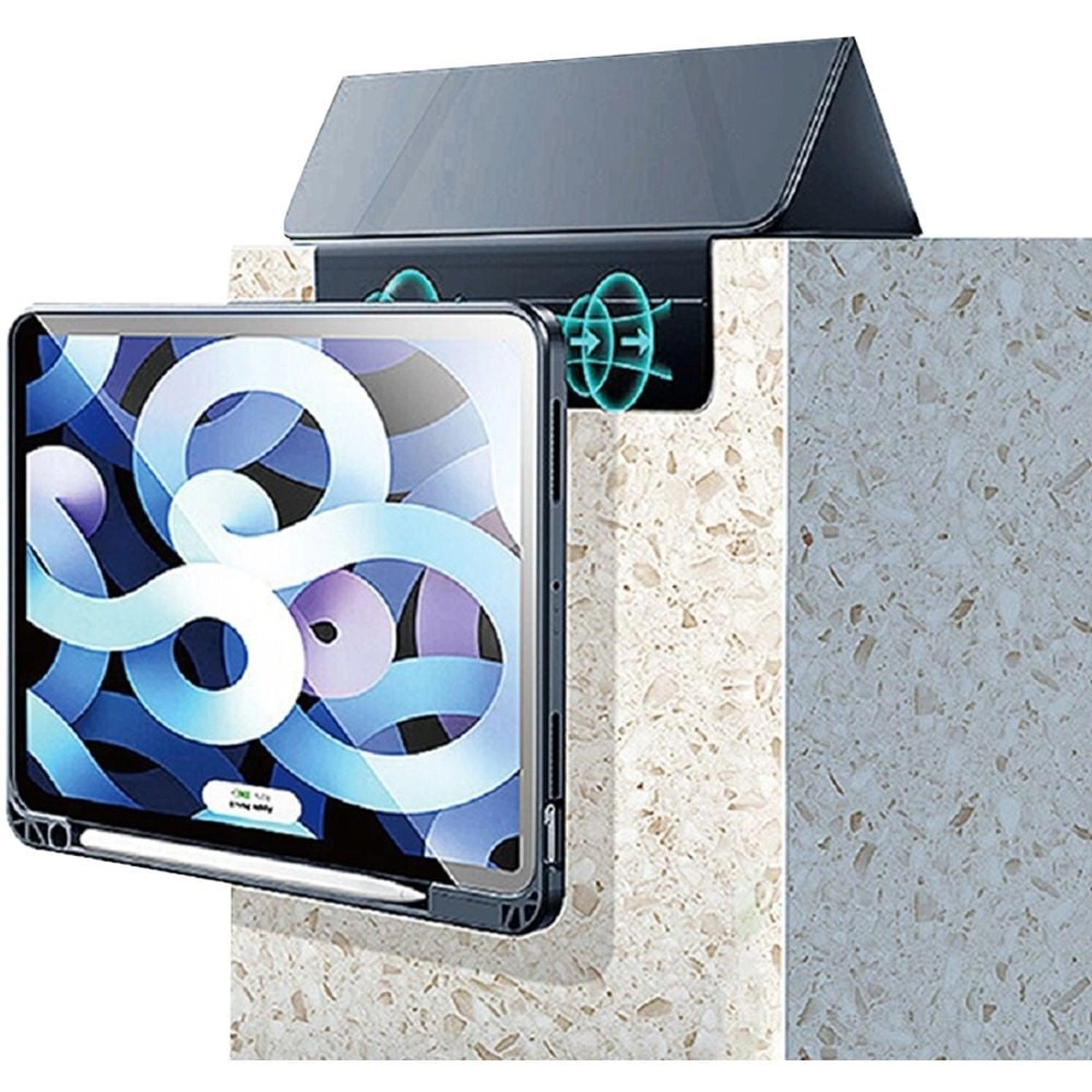 Tri-fold Folio Case with Pencil Holder for iPad 10.9-inch / 10.11-inch