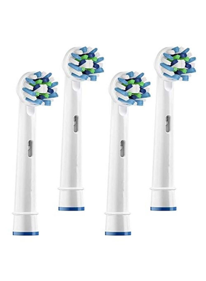 Cross Action Toothbrush Head - Soft Bristles 4pcs