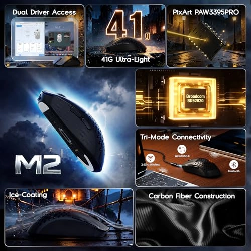 MAMBASNAKE M2 - 2.4Ghz Wireless/Bluetooth/Wired