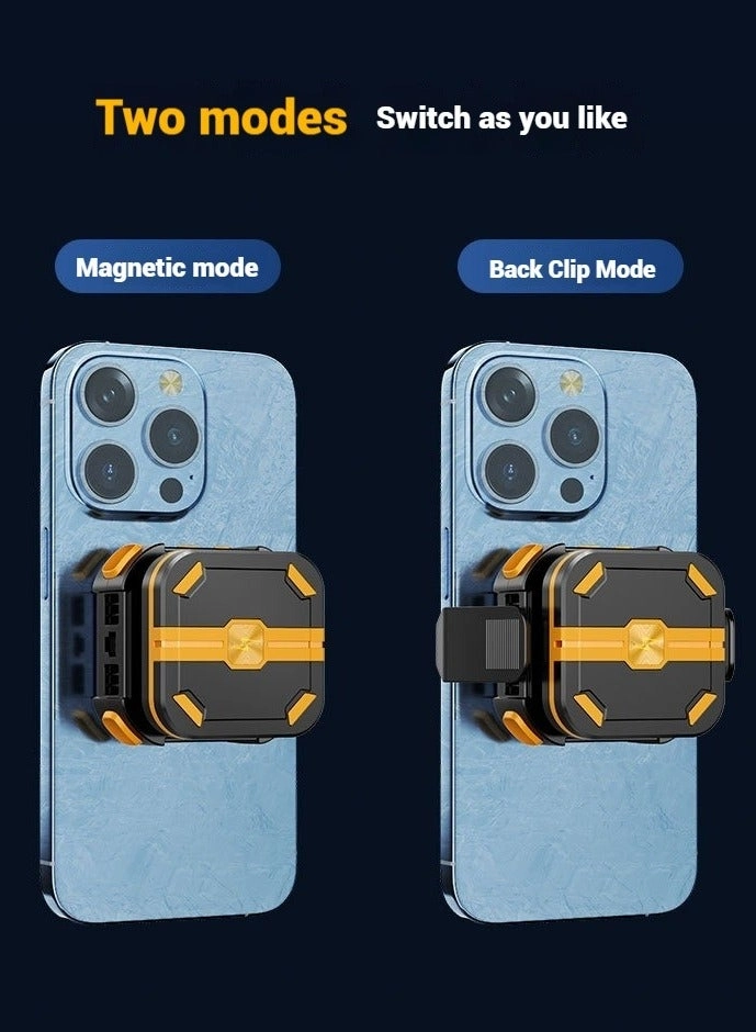 Magnetic Phone Cooler - 50mm + Detachable Magnetic Battery - 2000mAh + Charging Cable - Type-C