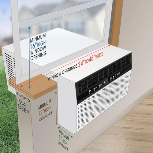 U-Shaped Window Air Conditioner - 10,000 BTU