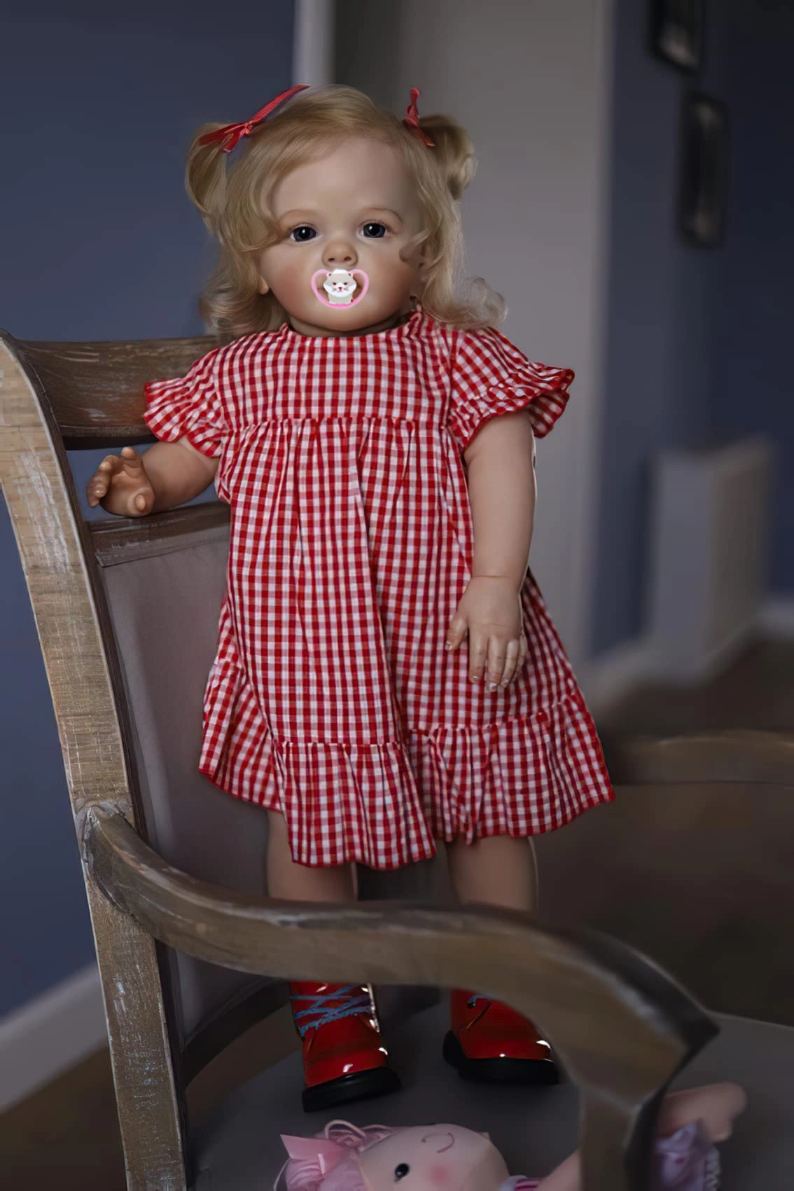 Reborn Baby Doll - 24 Inch Soft Cloth Body Blonde Hair Ages 3+