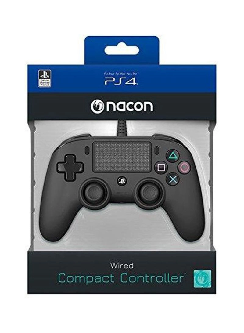 Nacon Wired Compact Controller - Grey PS4