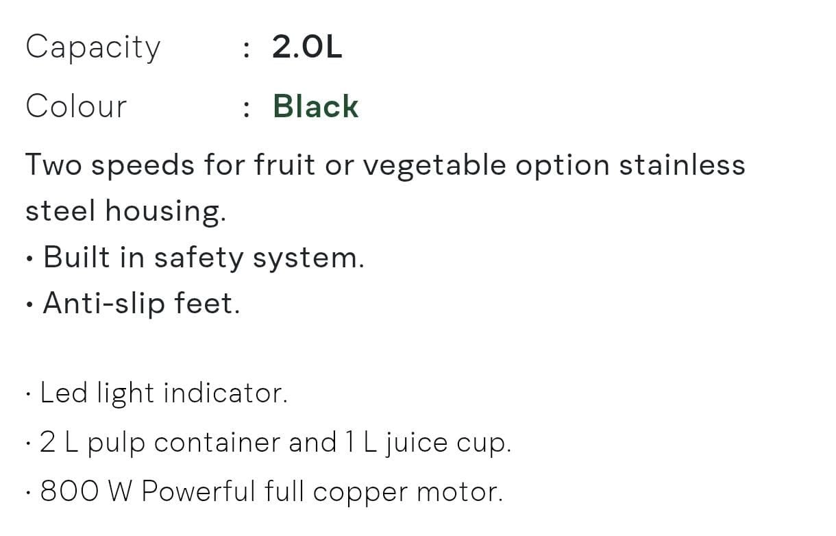 Centrifugal Slow Juicer