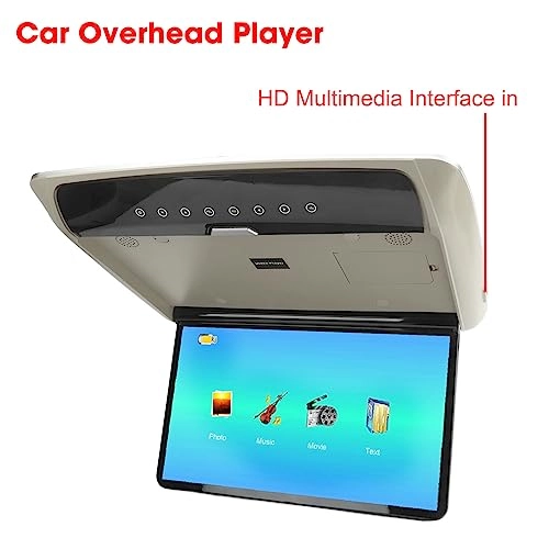 Car Ultra Thin Flip DownMP5 Player Roof Mounted Monitor - 15.6in
