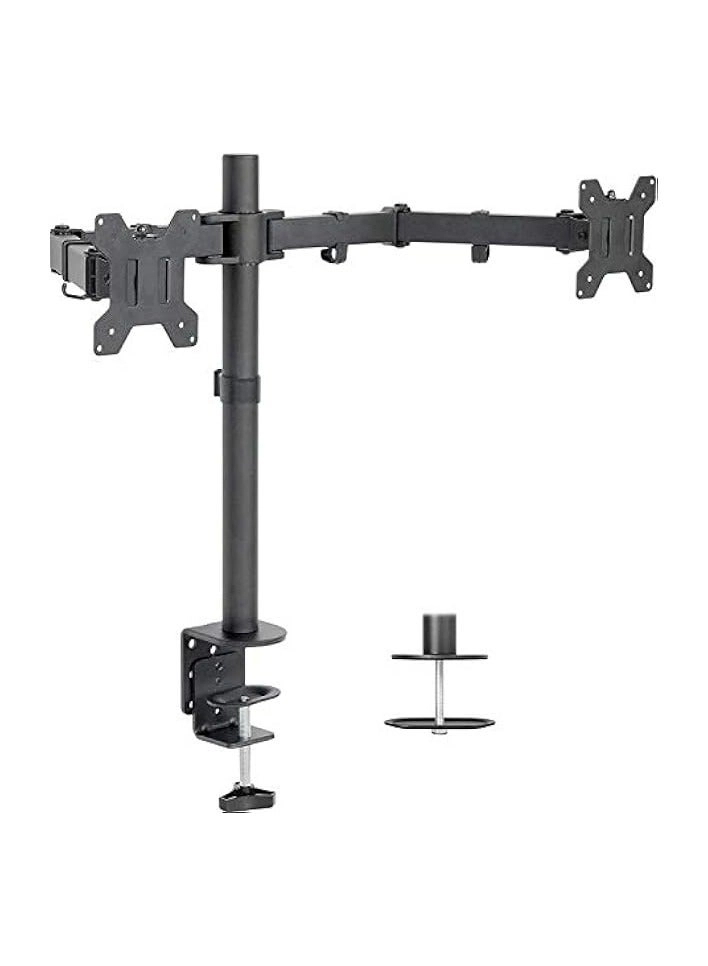 Dual LCD Monitor Desk Mount Stand - 2 27in
