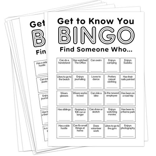 Office Bingo Cards - Adult 25