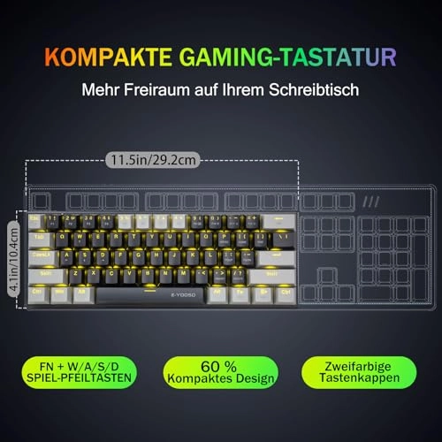 60% Mechanical Keyboard - US Wired