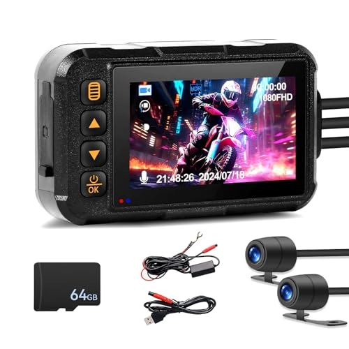 Motorcycle Dash Cam - 720P/480P 25 f/s
