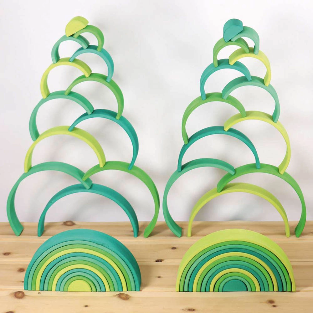 Stacking Rainbow Toy - Suitable for 3 years and above 12 pieces