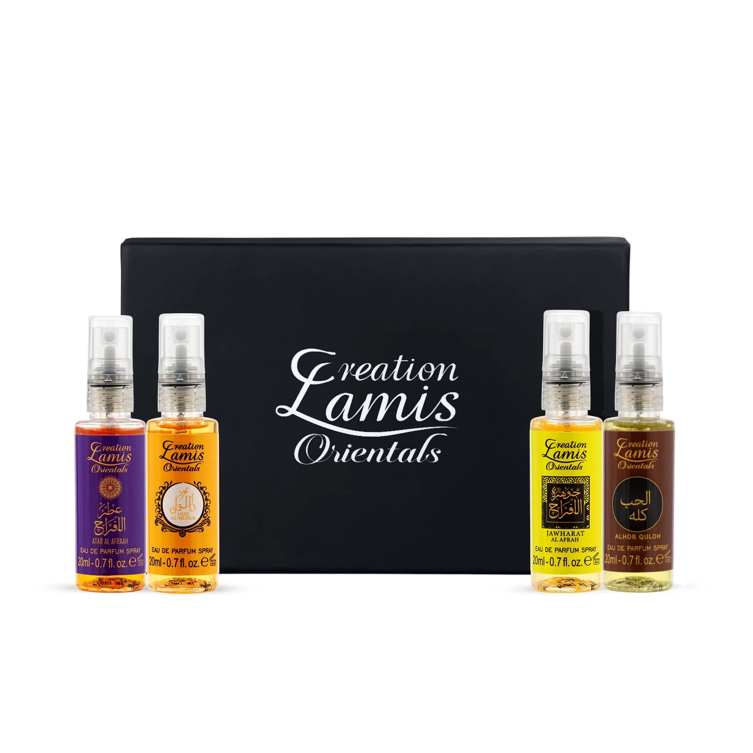 JAYWIR TRADING Atar AL Afraah - 20ml + Jawharat AL Afraah - 20ml + Oud AL Mlouk - 20ml + Alhob Quloh - 20ml