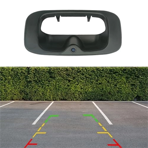 Rear View Tailgate Handle Reversing Camera - 1999-2007 Silverado/Sierra BLACK Dynamic trajectory