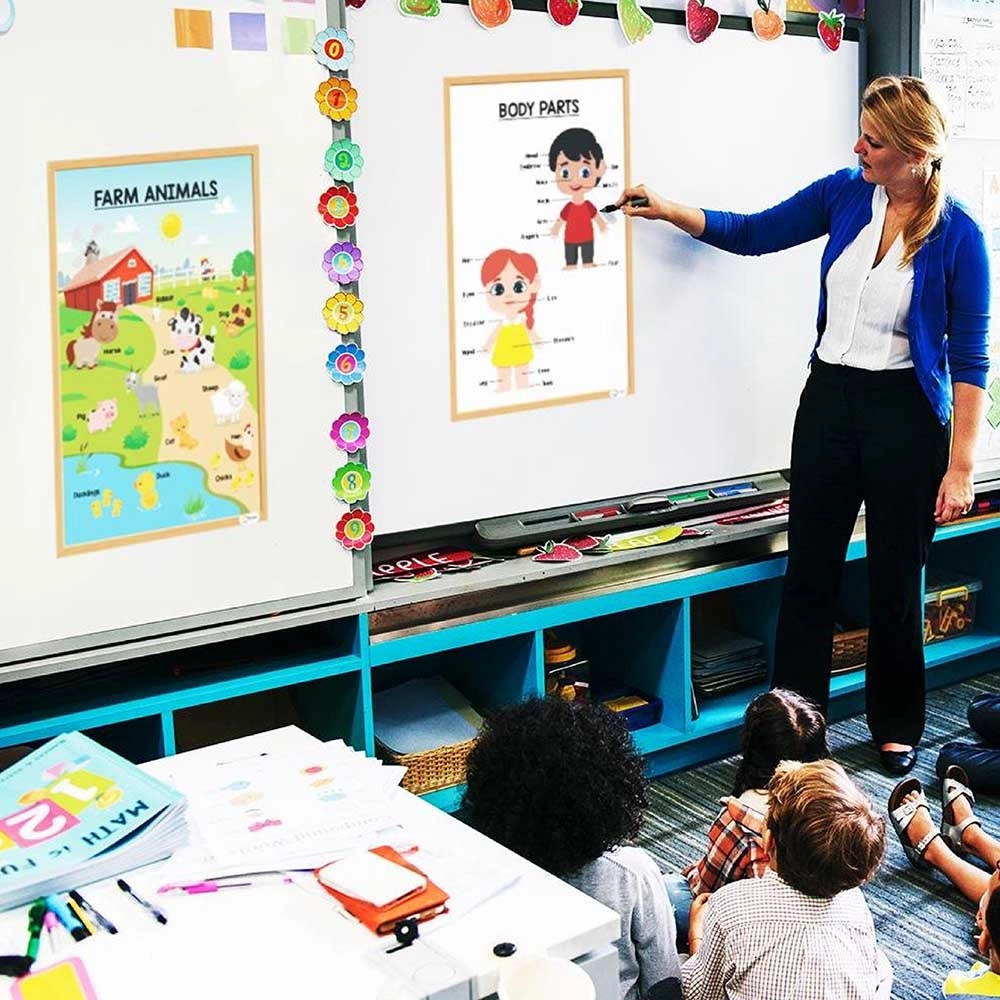 Arabic Educational Preschool Posters Chart - thick paper card 44.6 x 33 x 0.9 cm