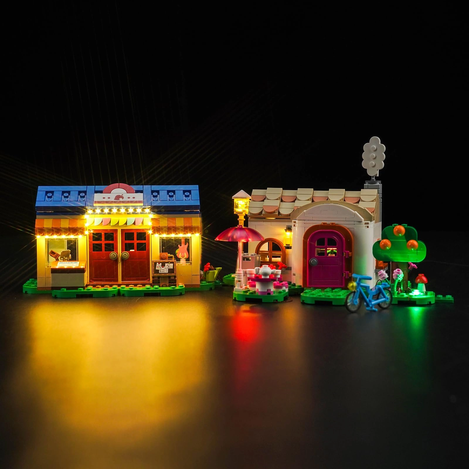 BrickBling LED Light Kit for L-e-g-o Animal Crossing Nook’s Cranny & Rosie's House (77050) - USB Battery Powered Multicolor