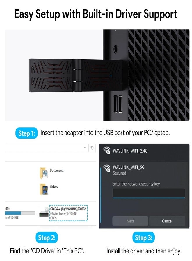 BE6500 - Tri-Band USB 3.0 Wireless