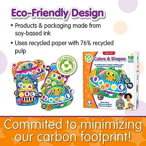 Play It! Colors & Shapes Race to The Rainbow - 3 Years and Up