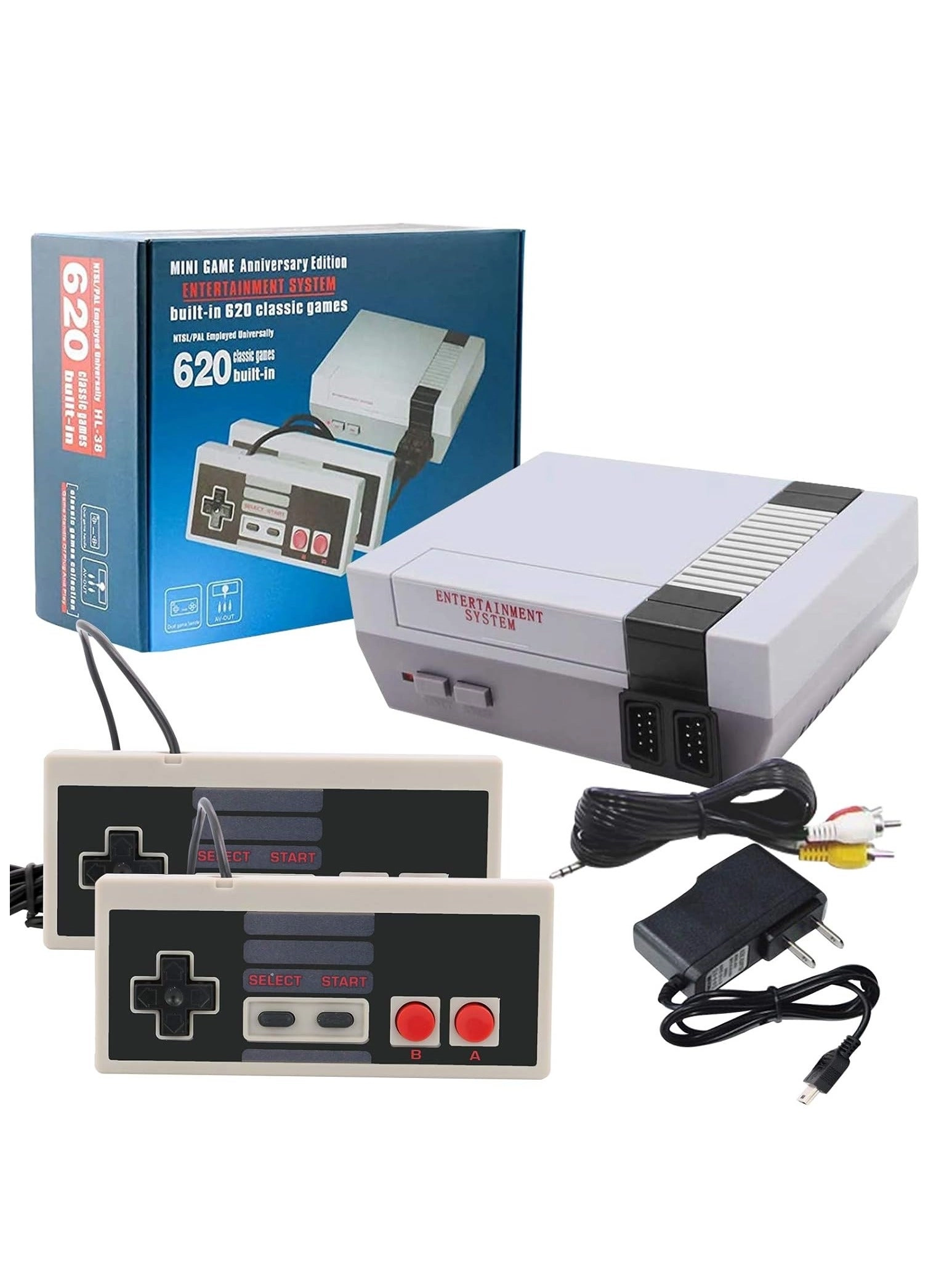 Fipka Classic Mini Gaming Console - 620 Games 2 Controllers