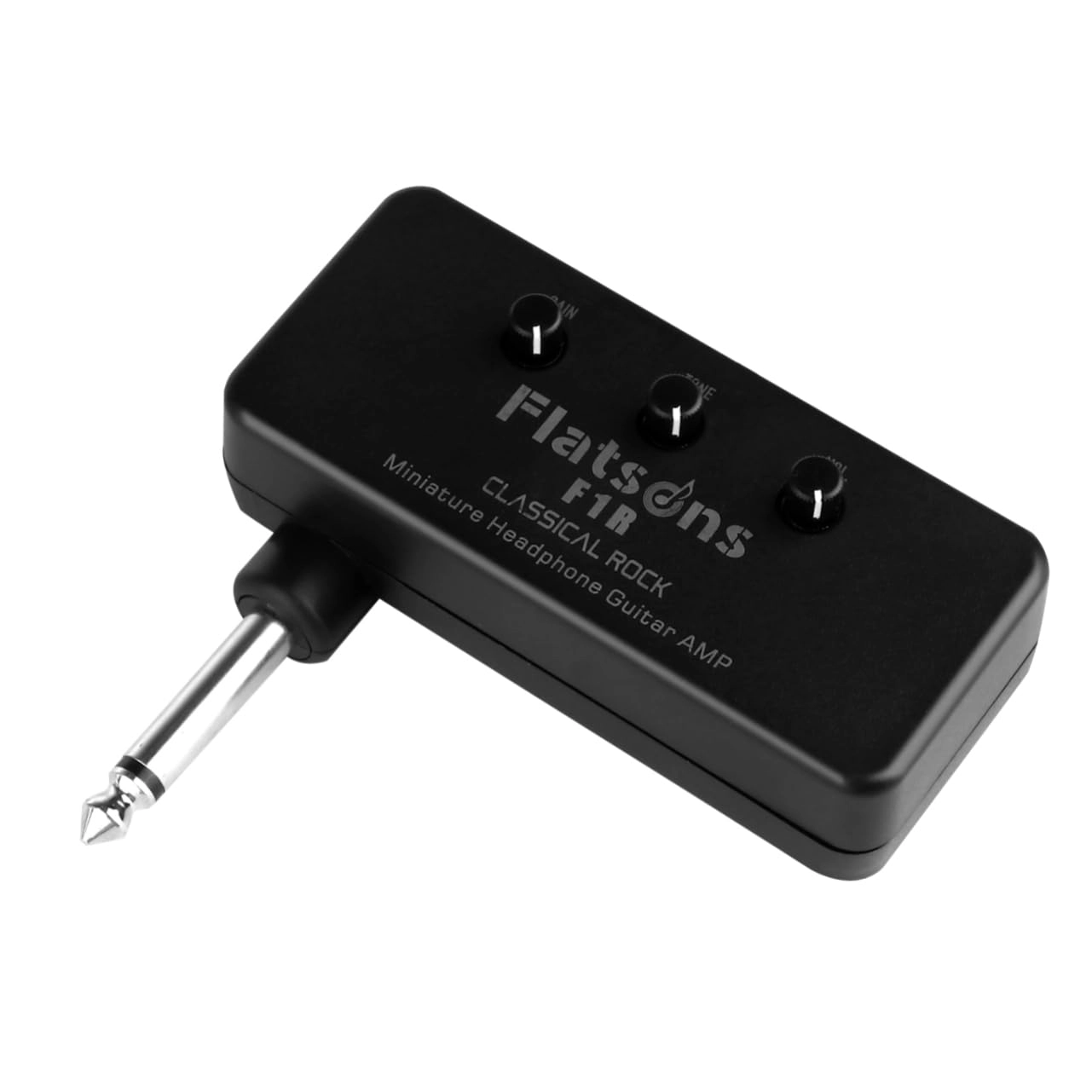 DECHOUS Mini Portable Headphone Guitar Amplifier - Black 2 AAA