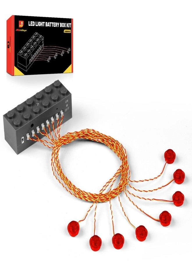 JMBricklayer LED Light Kit - 2x6 Red Light-Sensing Mode