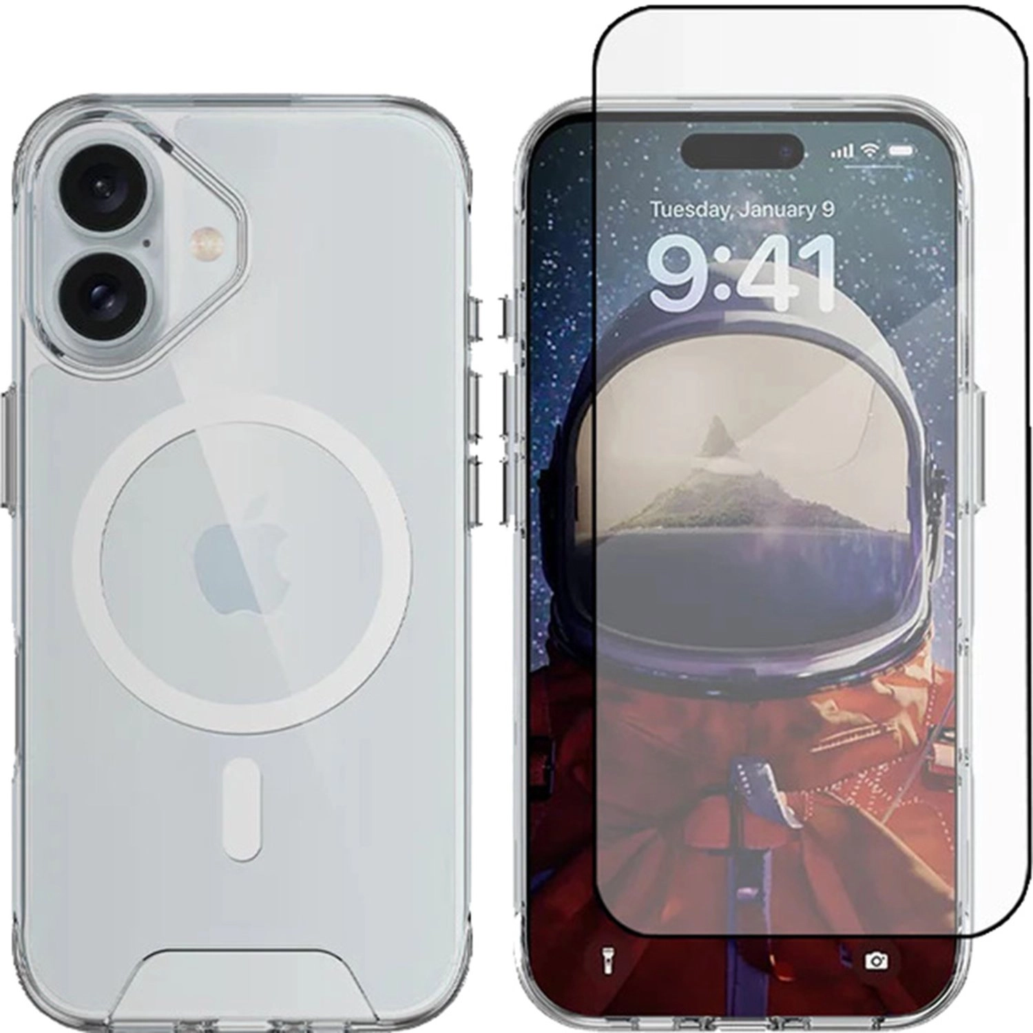 MagSafe Clear Case + Screen Protector + Lens Protector for iPhone 17