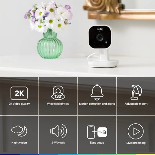 myQ Indoor Plug-in Security Camera Gen 2