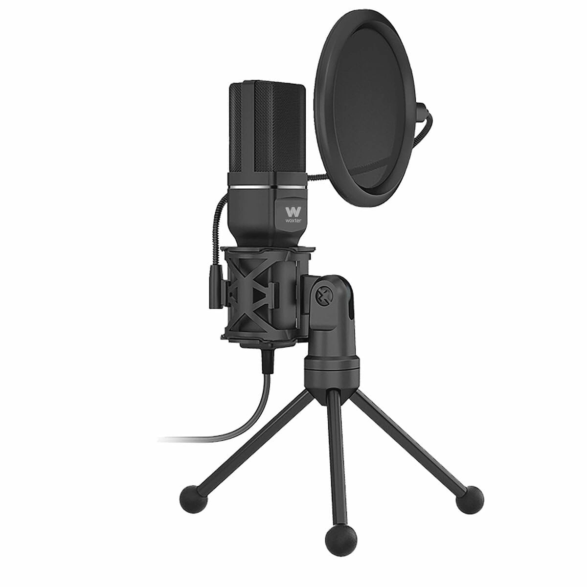 Woxter Mic Studio 60 3.5mm-Mini-Jack+USB Microphone