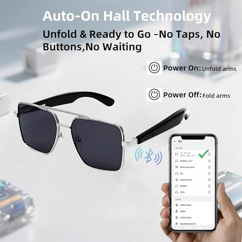 GT30 - Pilot Smart Glasses Bluetooth 5.4 Polarized Brown Lens