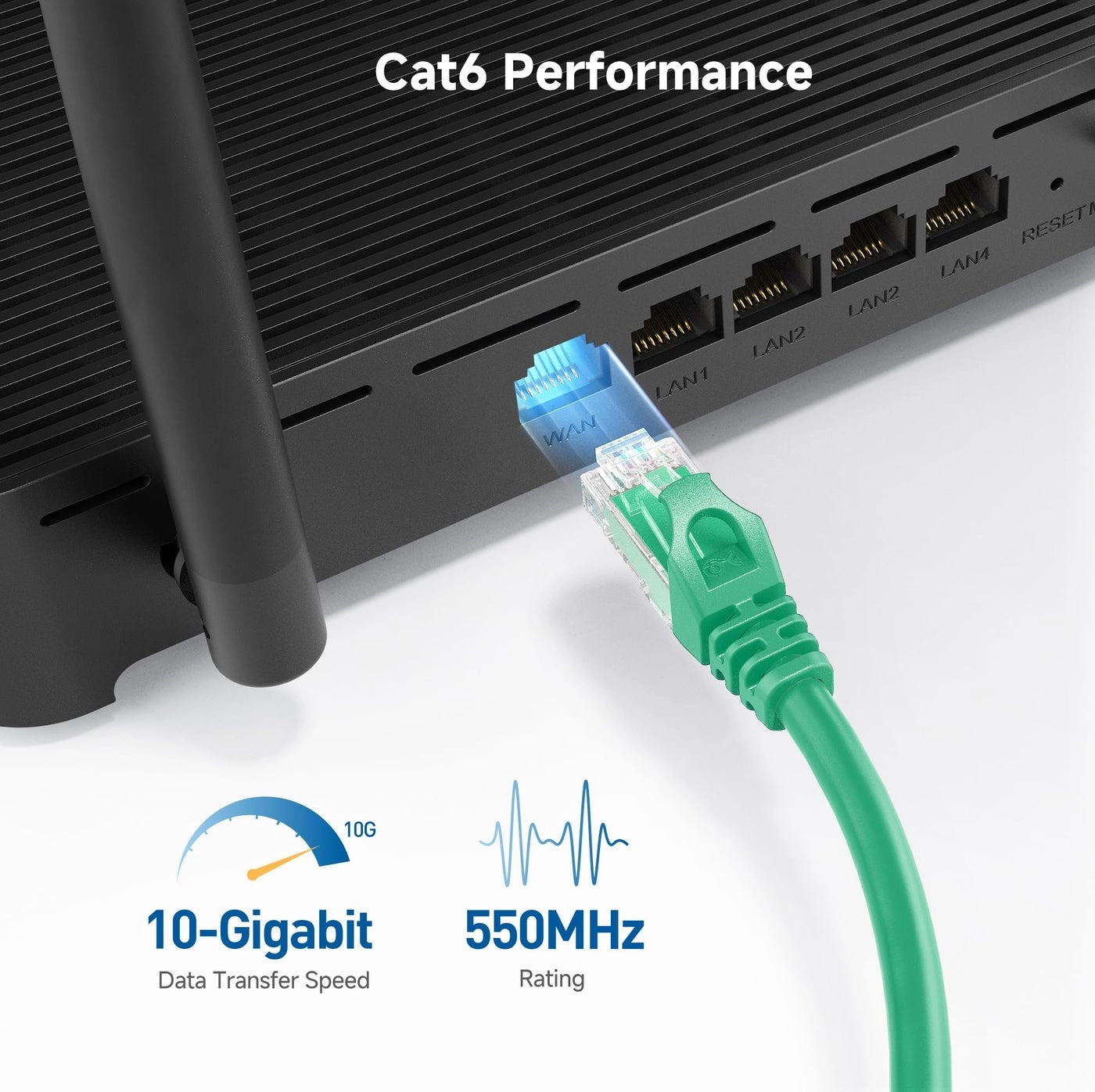 Cat 6 Ethernet Cable - 14ft Pack