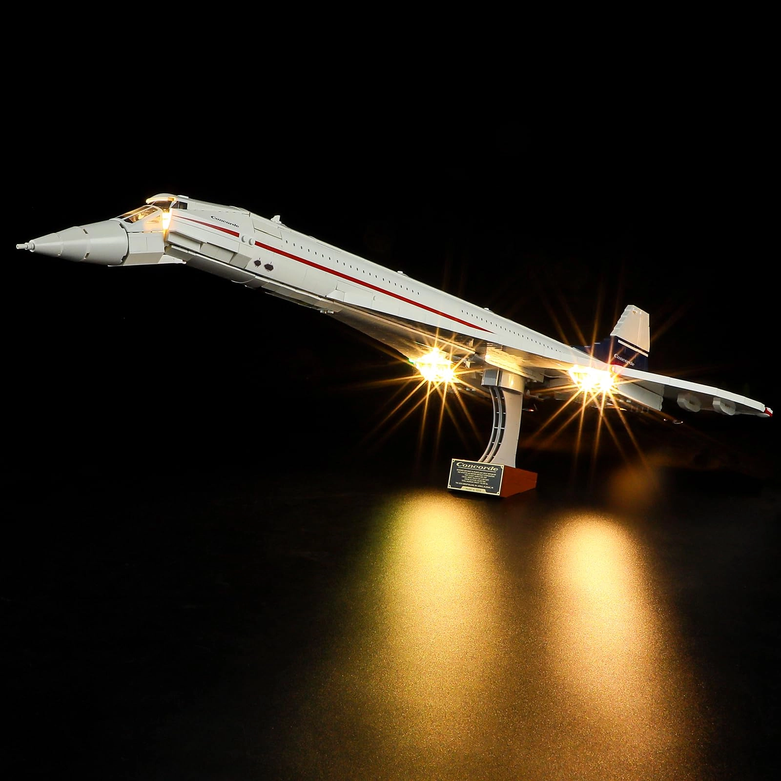 YEABRICKS LED Light for LEGO 10318 Icons Concorde
