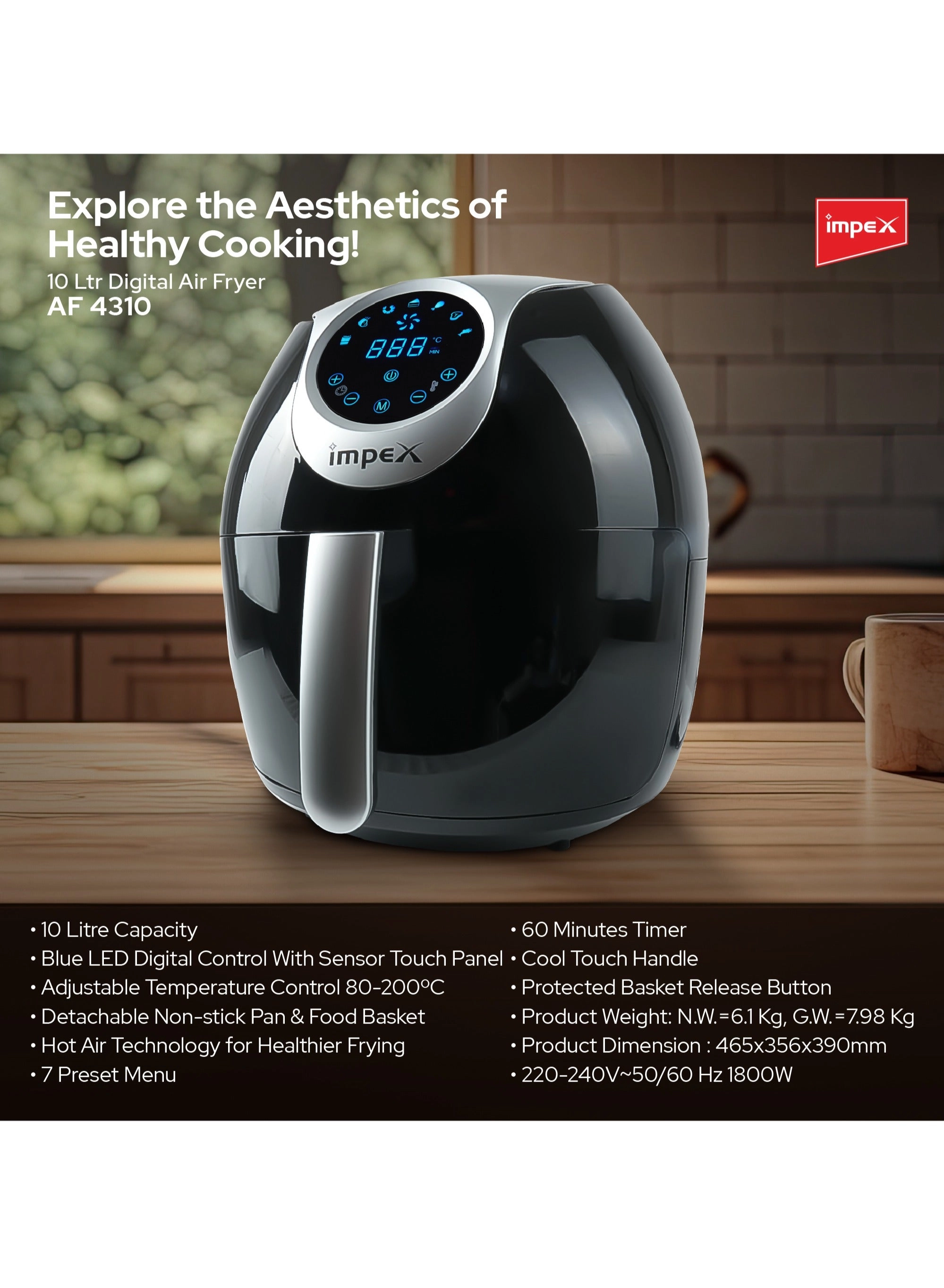 Digital Air fryer AF 4310