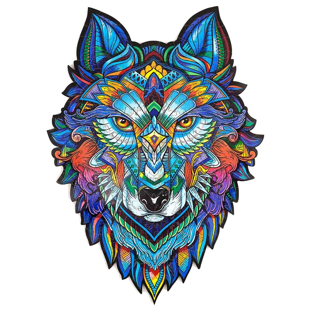 Majestic Wolf Wooden Puzzle (4107390-WOLF_M) - 185 pcs