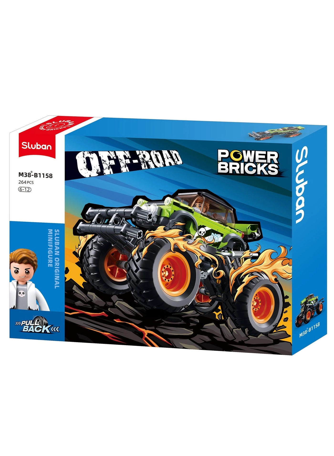 Sluban PowerBricks Pullback Off-road vehicle - 264 pcs