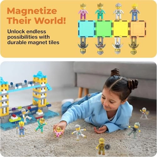 Magnetic Action Figures - King and Knights Kingdom 8 pcs