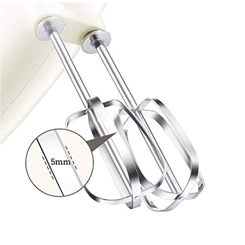 Handheld Electric Eggbeater - 5-Speed 150W Stainless Steel Whisks