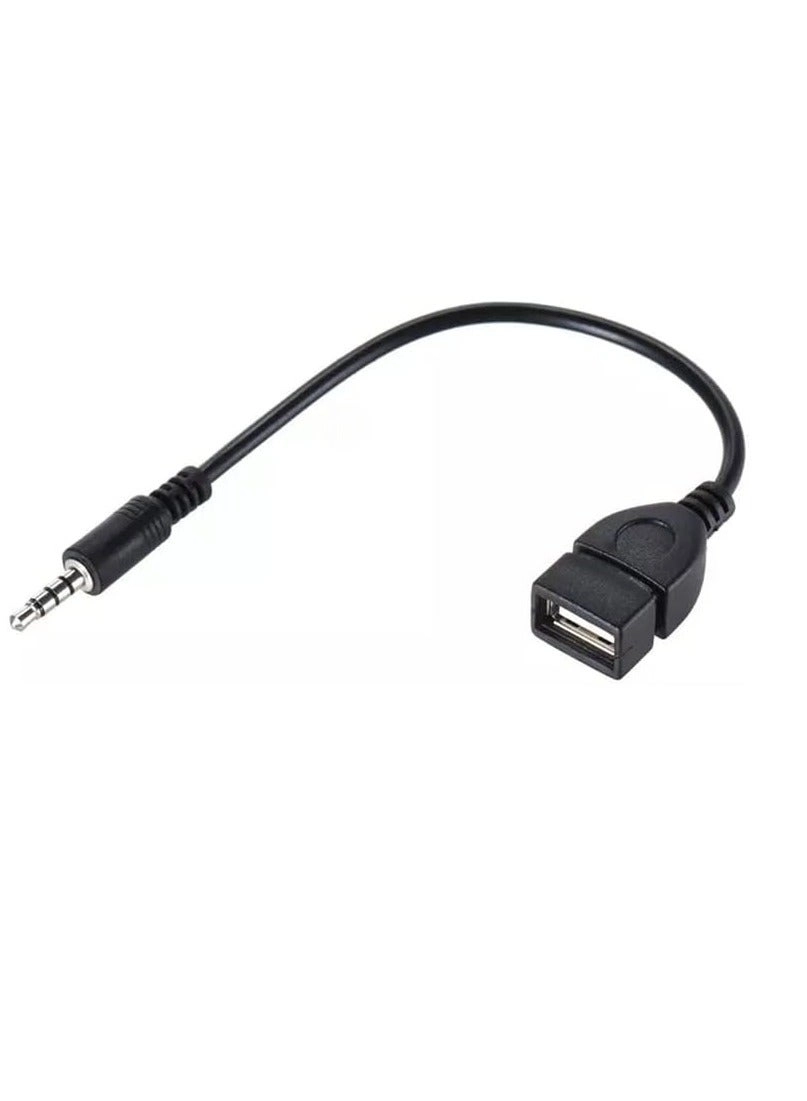 AUX to USB Adapter - 3.5mm Male USB 2.0 Female