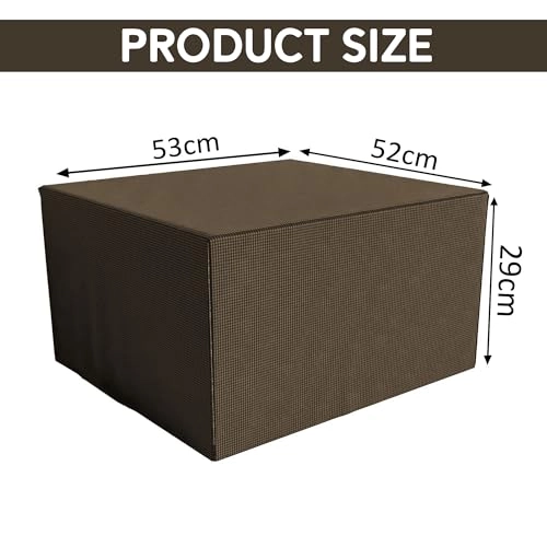 Dustproof Full Microwave Cover - 30 Ltr Checkered Brown