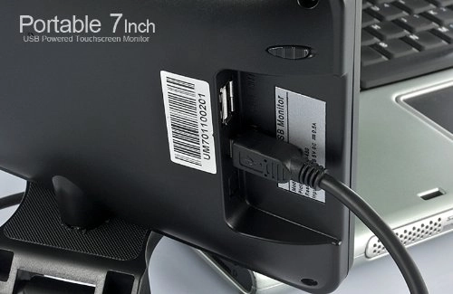 Portable USB Powered Touchscreen Monitor - E205 7 Inch 800 X 480