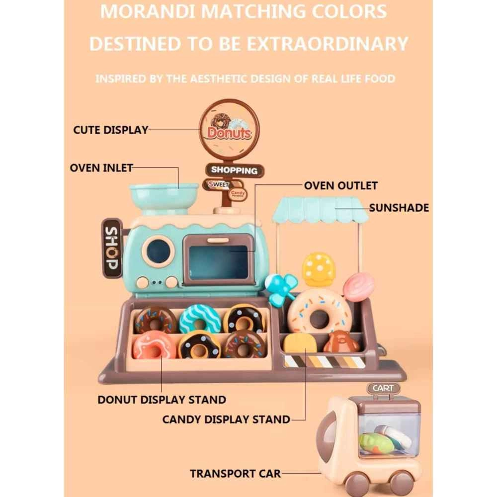 Donut Shop Toy Set - Light & Sound Play Money (5551007-777-8)