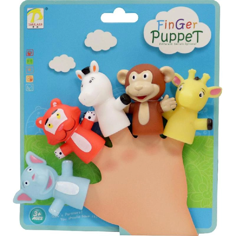 Non Branded Finger Puppets - Animals Assorted Color