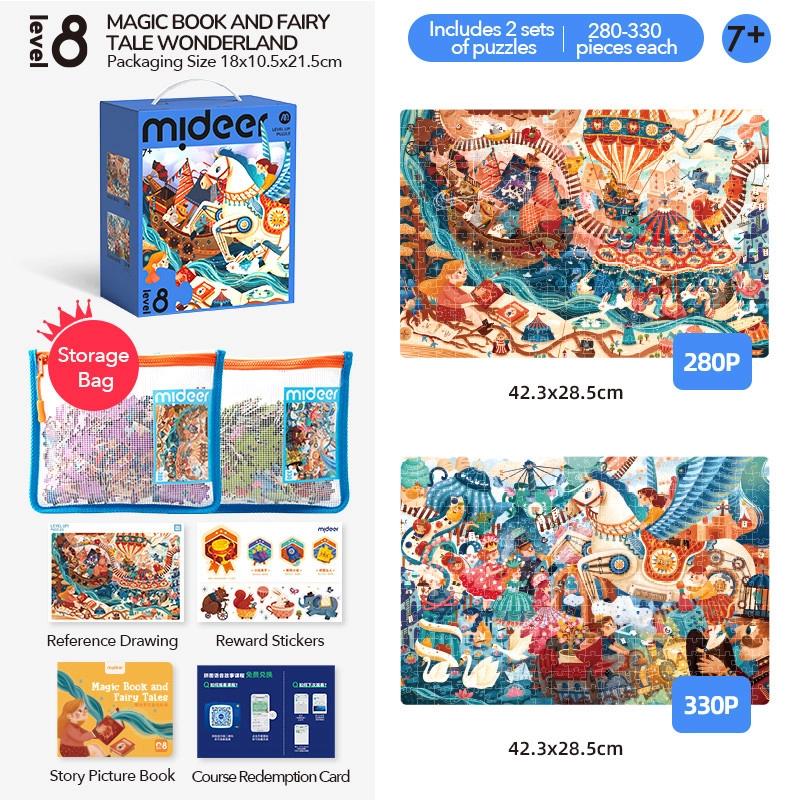 Fairy Land Level Up Puzzle (30654455-MD1491) - 610 pcs