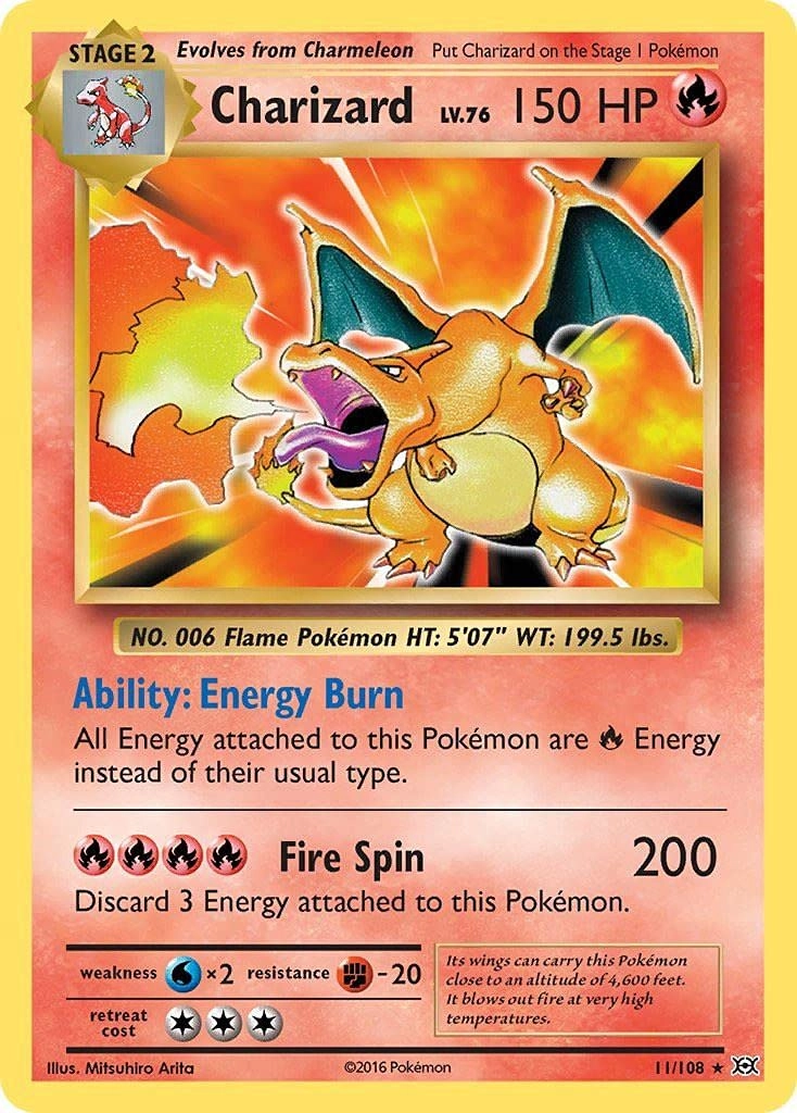 Pokémon Charizard 11/108 - XY Evolutions