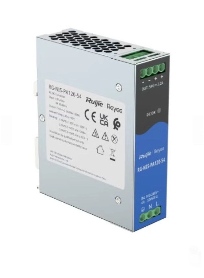 RG-NIS-PA120-54 - 54V 120W IEEE 802.3af/at/bt Gigabit