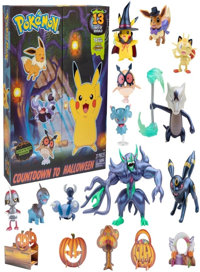 Pokémon Halloween Countdown Gift Set + Deluxe Action Grimmsnarl 16 pcs