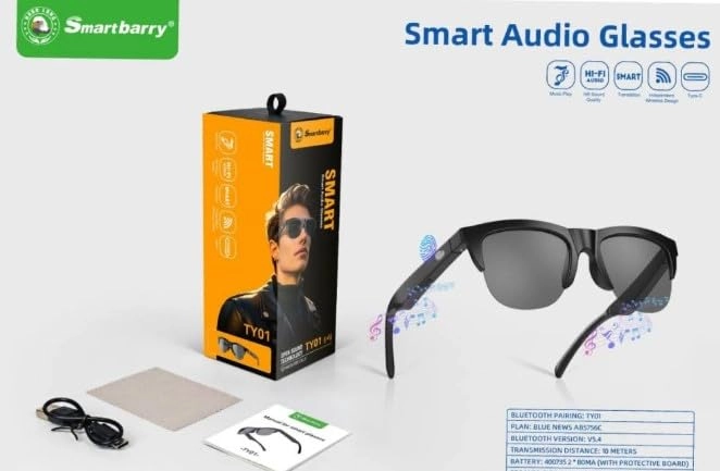 TY02 - Bluetooth 5.4 Smart Audio Glasses