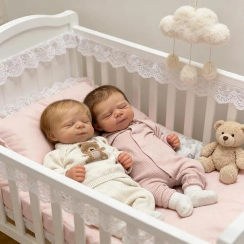 Pascale Reborn Baby Doll - 18 inch Vinyl Ages 3+ Bundle