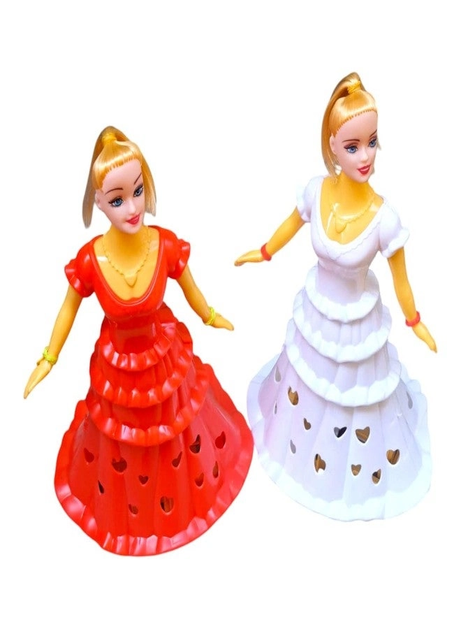 Dancing Girl Doll - Lights Music Pack of 2