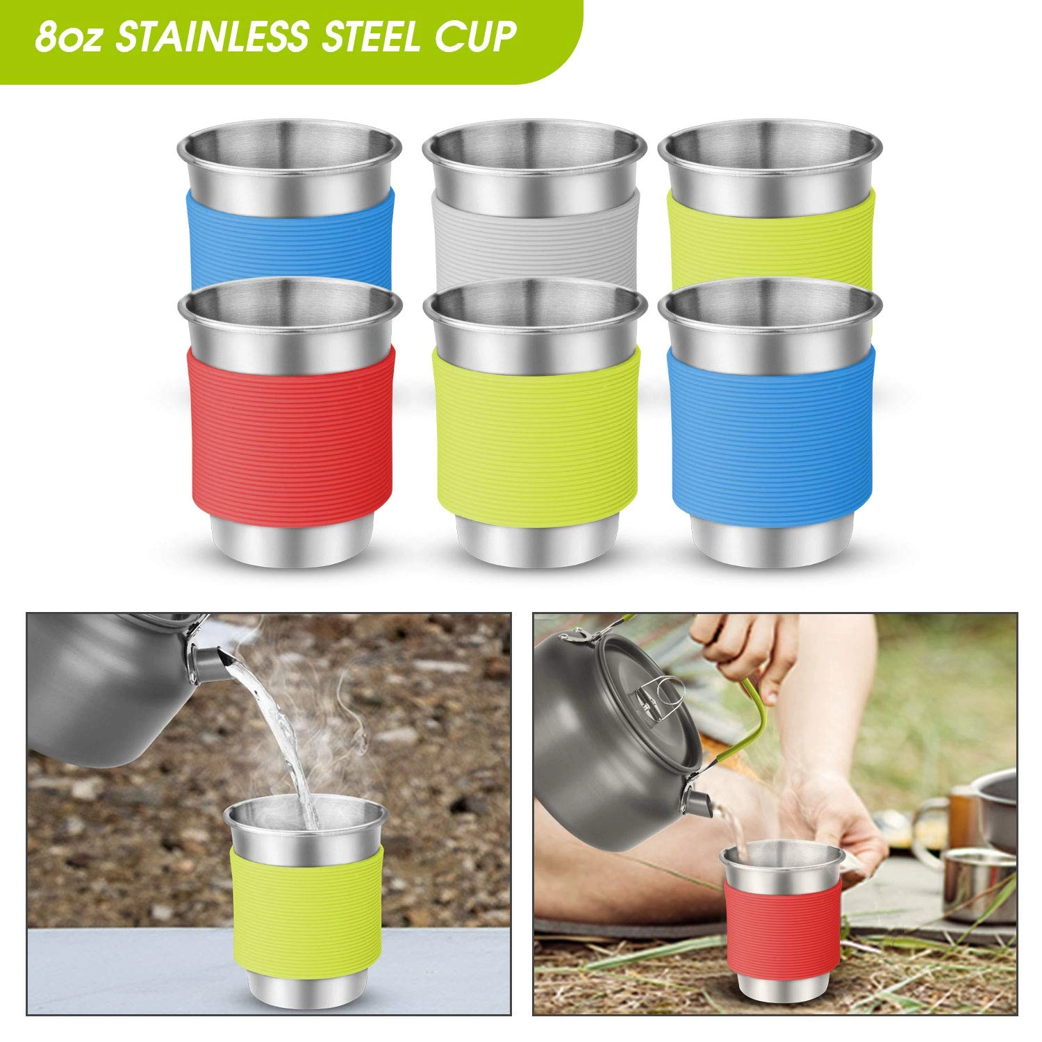Camping Cookware Mess Kit - 39pcs